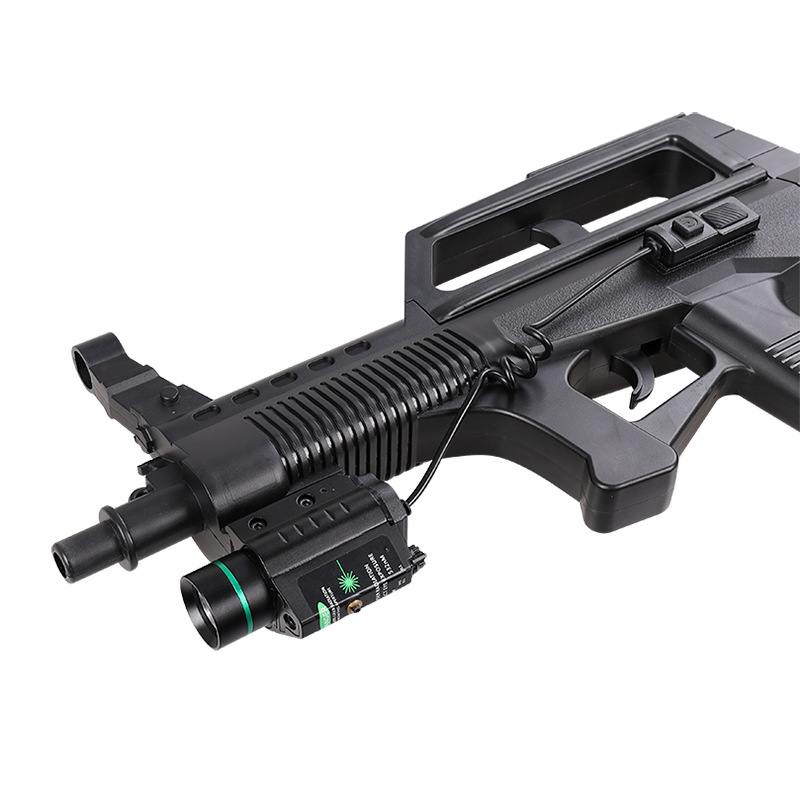 Gun Rail Mount PLG-P35 Tactical LED Flashlight Weapons Light w/ Green Laser