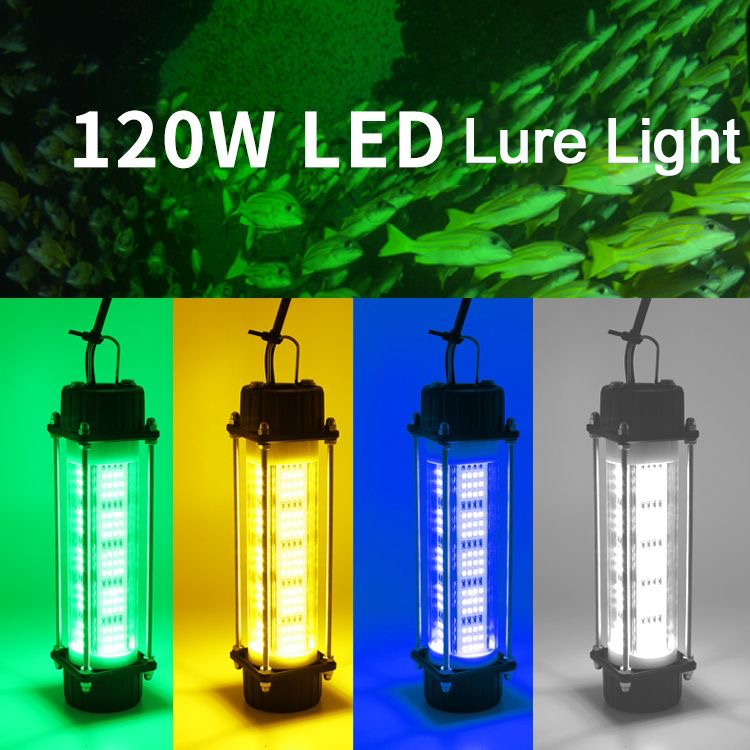 120W/180W Underwater Fishing Lure Light DC12V Night Fishing Lamp