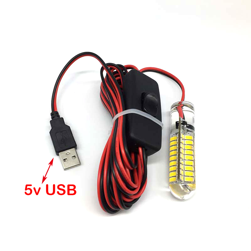 LED Underwater Fishing Light - 5V USB Compact