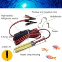 LED Underwater Fishing Light - Compact with Switch