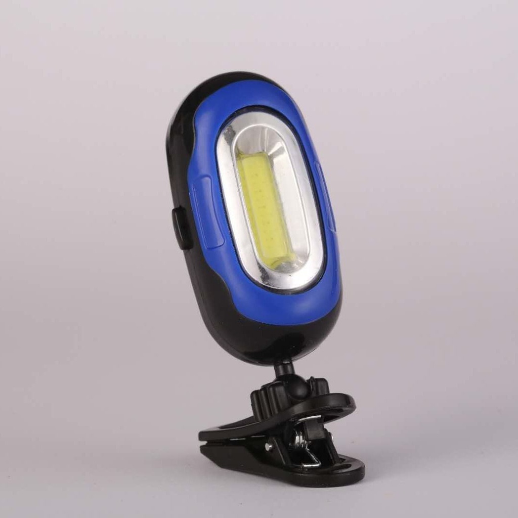 Cap Brim Clip-on Light Night Fishing Bait Changing Night Running Safety Warning COB LED Light 360 Degree Rotating